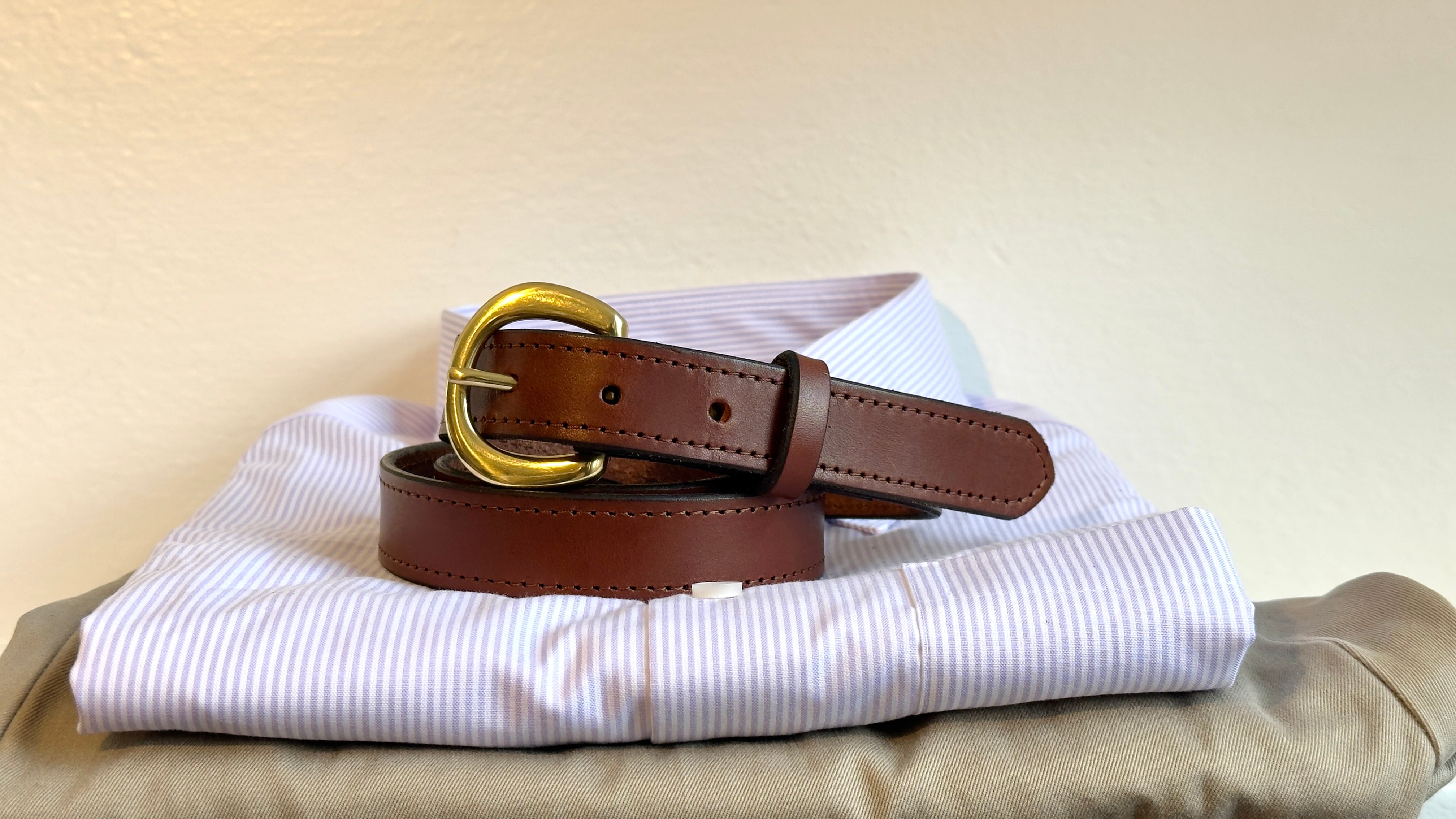DRESS CUT BELT TRADITIONAL BROWN – Brisket Supply