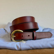 BRISKET SUPPLY CUSTOM 1" DARK SADDLE BELT