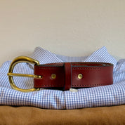 BRISKET SUPPLY CUSTOM 1" DARK SADDLE BELT